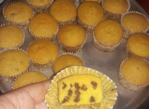 Una foto de Muffins de zanahoria, coco y gotas de chocolate