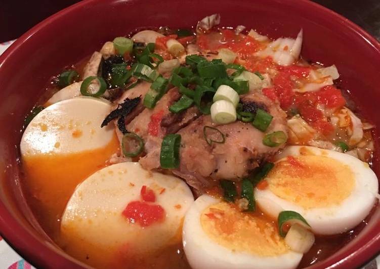 Resep Spicy miso ramen yang Lezat Sekali