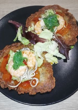 A picture of Shrimp Tortilla Tacos.