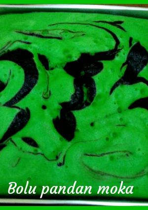 Foto resep Bolu Pandan Moka