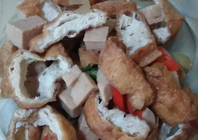 Gelantin tahu pedas manis