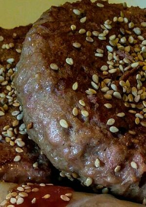 Una foto de HAMBURGUESAS De Pechuga de Pollo...!