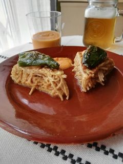 Una foto de Tortilla de espaguetis