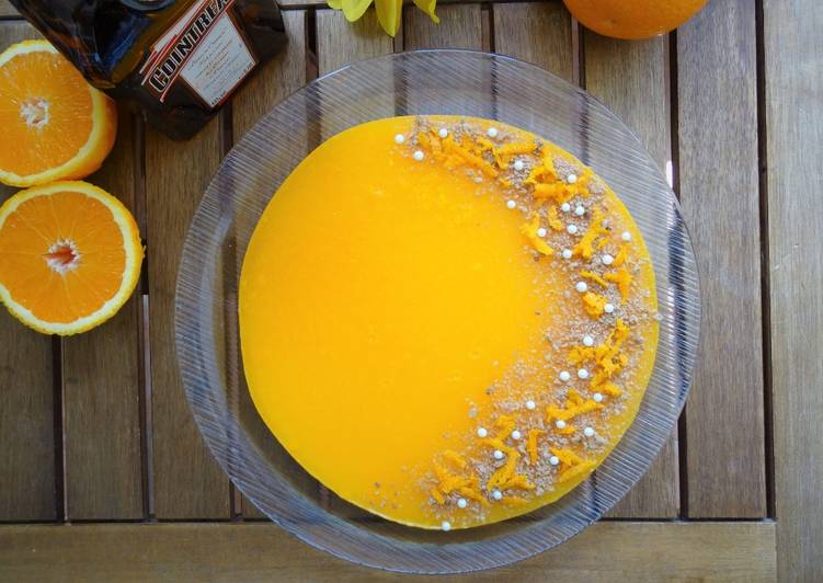 Cheesecake de vainilla, naranja y licor cointreau
