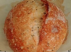 Foto resep Rye Jinten Hitam Sourdough Bread (Oven Tangkring)