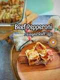 Beef Pepperoni Lasagna Roll Ups