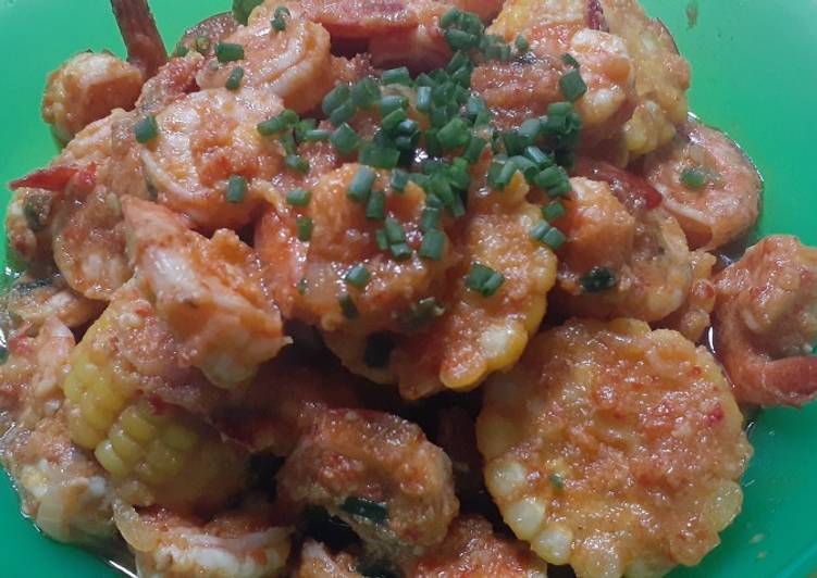 Resep Udang saus padang Anti Gagal