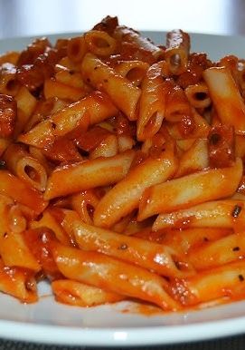 Una foto de Macarrones con chorizo (Thermomix)