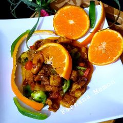 A picture of Orange chicken.