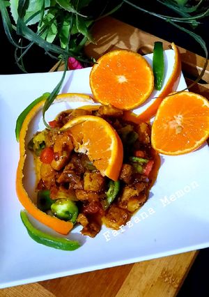 A picture of Orange chicken.