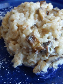 Una foto de Risotto de foie y champiñones🍄