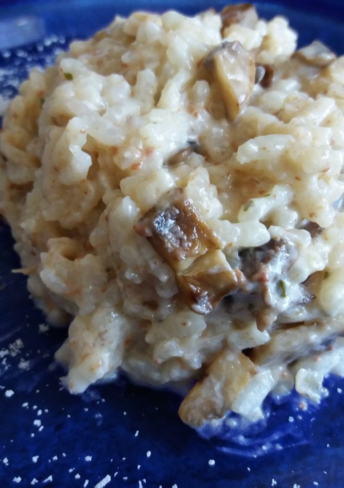 Una foto de Risotto de foie y champiñones🍄