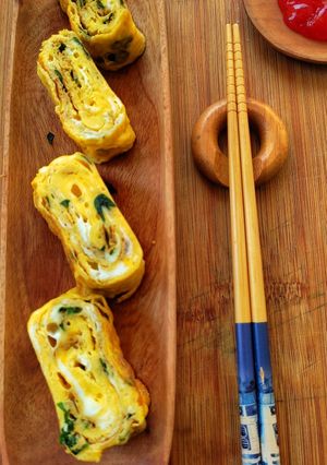 Foto resep Telur dadar daun kelor