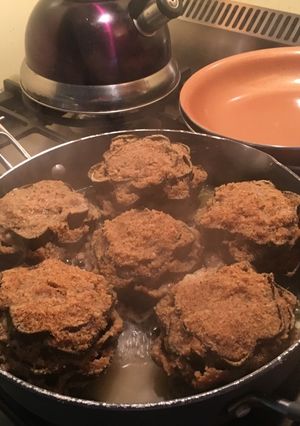 A picture of My Nonna's Stuffed Artichokes.
