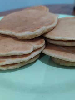 Foto resep Sourdough Starter Discard Vegan Pancake manis/asin (oil-free, baking sd&pwd free)