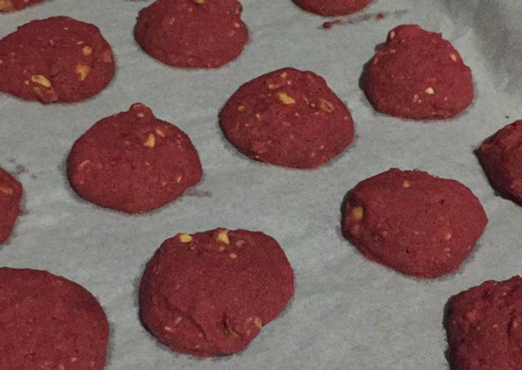 Cara Memasak Red velvet cookies yang Praktis