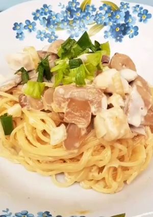 Foto resep Resep Sederhana Carbonara Spaghetti