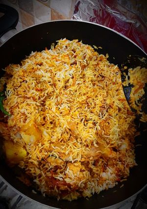 A picture of Chicken BBQ Biryani.