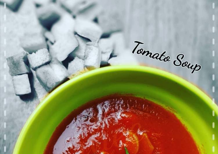 Resep Sup Tomat (Tomato Soup) Daging Asap, Bikin Ngiler