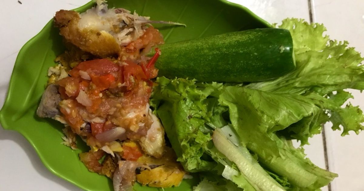 Ayam Penyet Menu Diet No Oil
