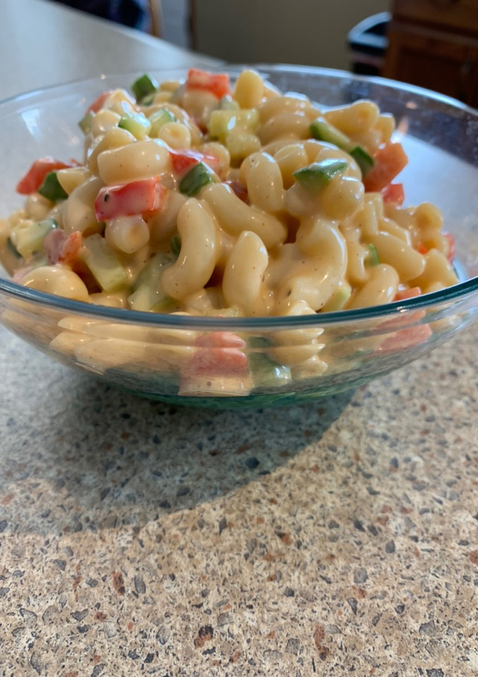 A picture of Macaroni salad.