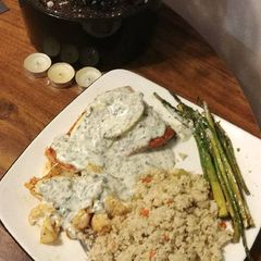 4x4 Salmon sauce 4 dinner A picture of 4x4 Salmon sauce 4 dinner.