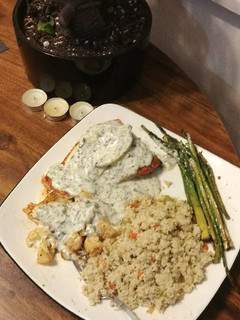A picture of 4x4 Salmon sauce 4 dinner.