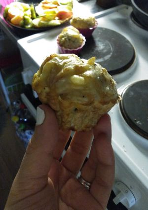 Tojásos muffinok recept fotója
