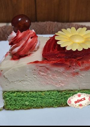 Nemzeti színű krémtorta🇭🇺❤️🇭🇺 recept fotója