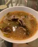 Canh cải chua thịt bò