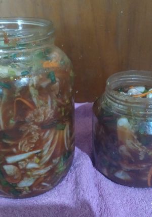 Una foto de Kimchi sabroso