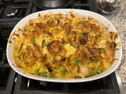 A picture of tuna noodle casserole