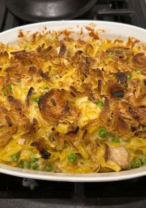 A picture of Tuna Noodle Casserole.