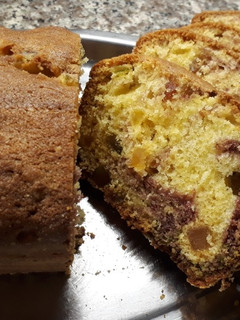 Una foto de Budín inglés con açaí en polvo