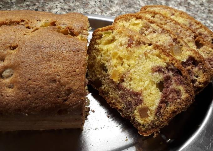 Budín inglés con açaí en polvo Receta de Carolina Olivera  Cookpad