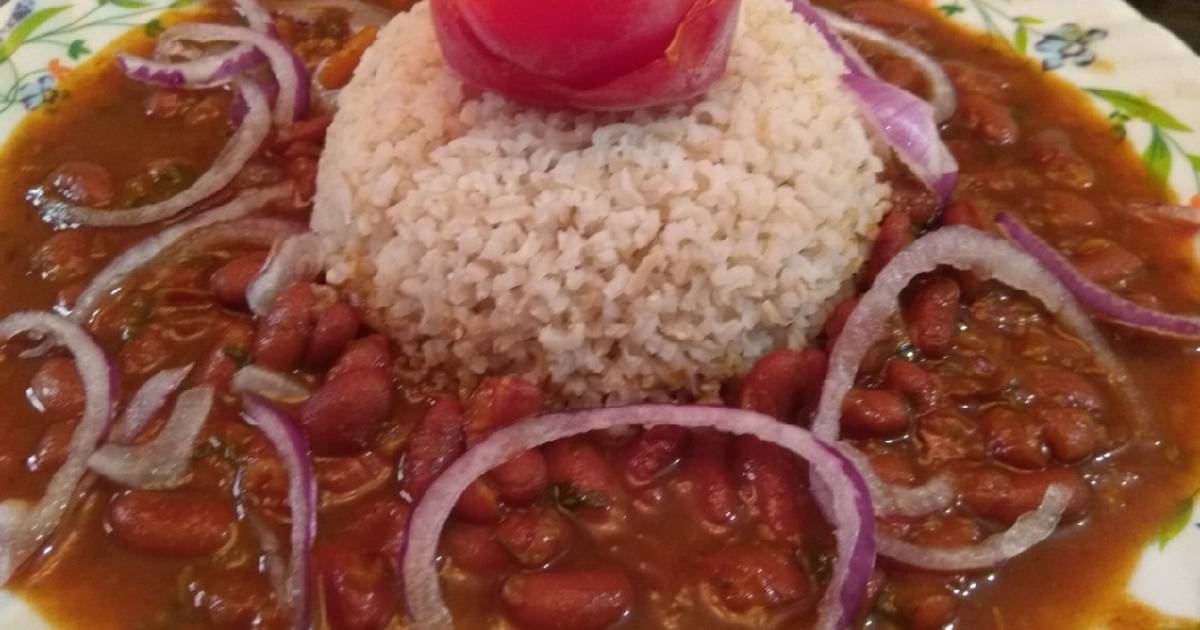 Kidney bean with rice Recipe by Kuldeep Kaur Cookpad