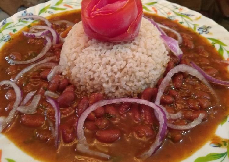 Simple Way to Make Homemade Kidney bean with rice