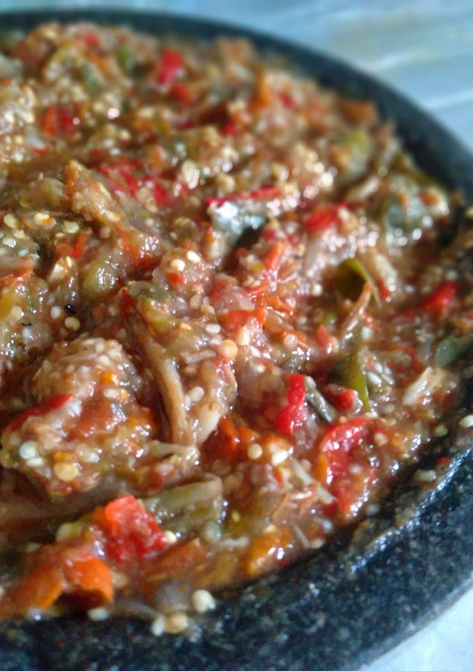 Foto resep SAMBAL TERONG BULAT Rebus