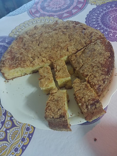 Una foto de Torta fácil de manzanas y naranjas