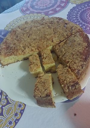Una foto de Torta fácil de manzanas y naranjas