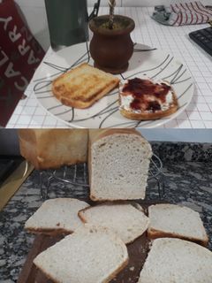 Una foto de Pan de molde de masa madre