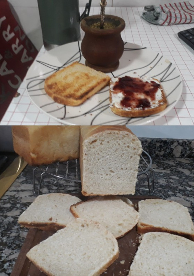 Una foto de Pan de molde de masa madre