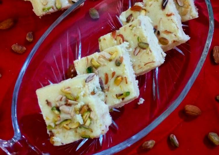 How to Make Ultimate Instant Milk Powder Barfi