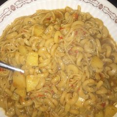 A picture of Macaroni salad.