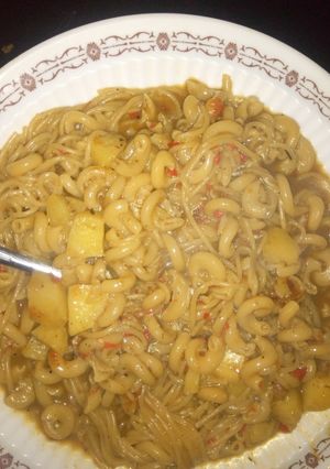 A picture of Macaroni salad.