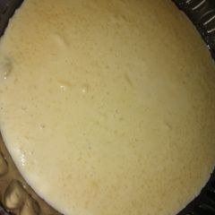 A picture of Jaggery rice kheer(leftover).
