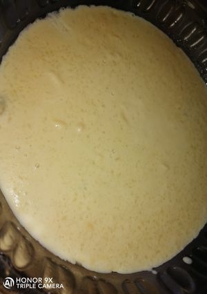 A picture of Jaggery rice kheer(leftover).