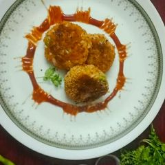 A picture of Left over rice cutlet.
