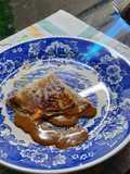 Panqueque quemado (pañuelo de dulce de leche)