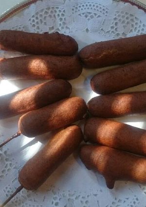 A picture of Corn dog, no corn.